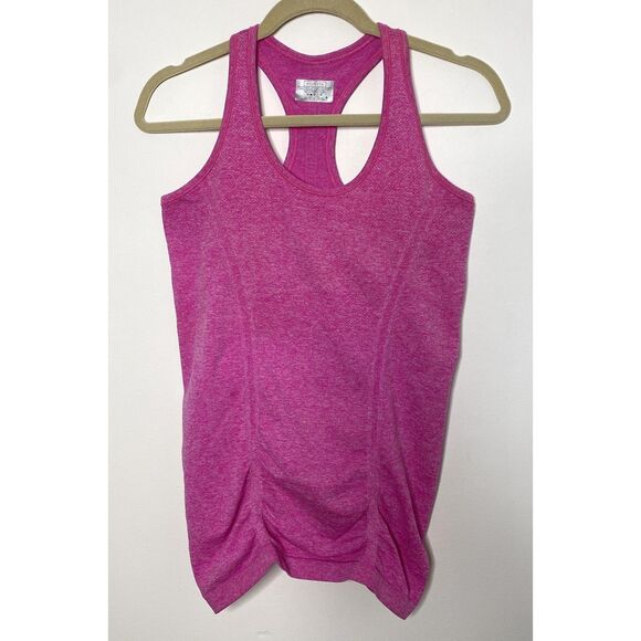 Athleta Fastest Track Pink Racerback Slim Fit Tank Top Stretchy Activewear Sz S - Picture 2 of 10